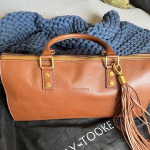 Kelly-Tooke Soho Leather Bartel Tassel Satchel Bag